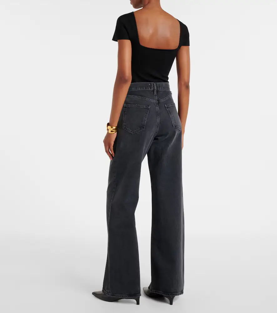 AGOLDE Dame high-rise wide-leg jeans | Thumbnail 2
