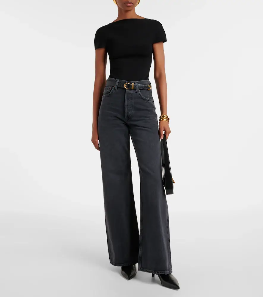 AGOLDE Dame high-rise wide-leg jeans | Thumbnail 4