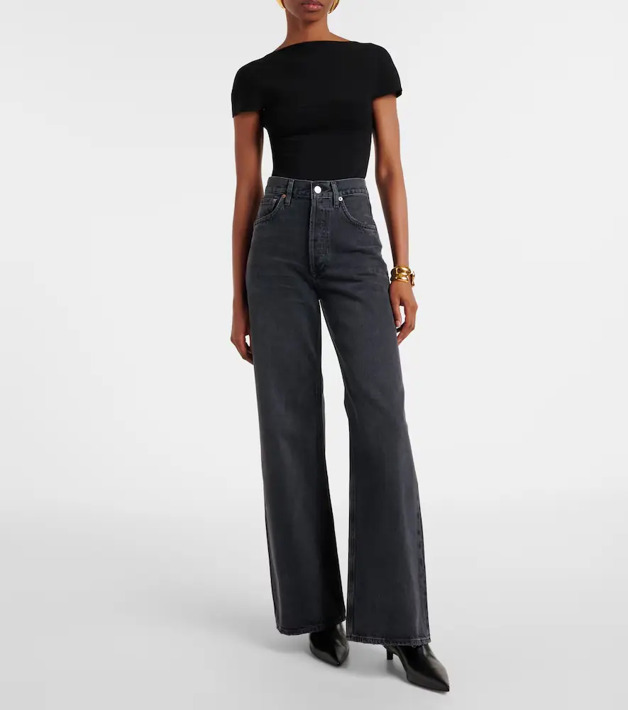 AGOLDE Dame high-rise wide-leg jeans | Thumbnail 5