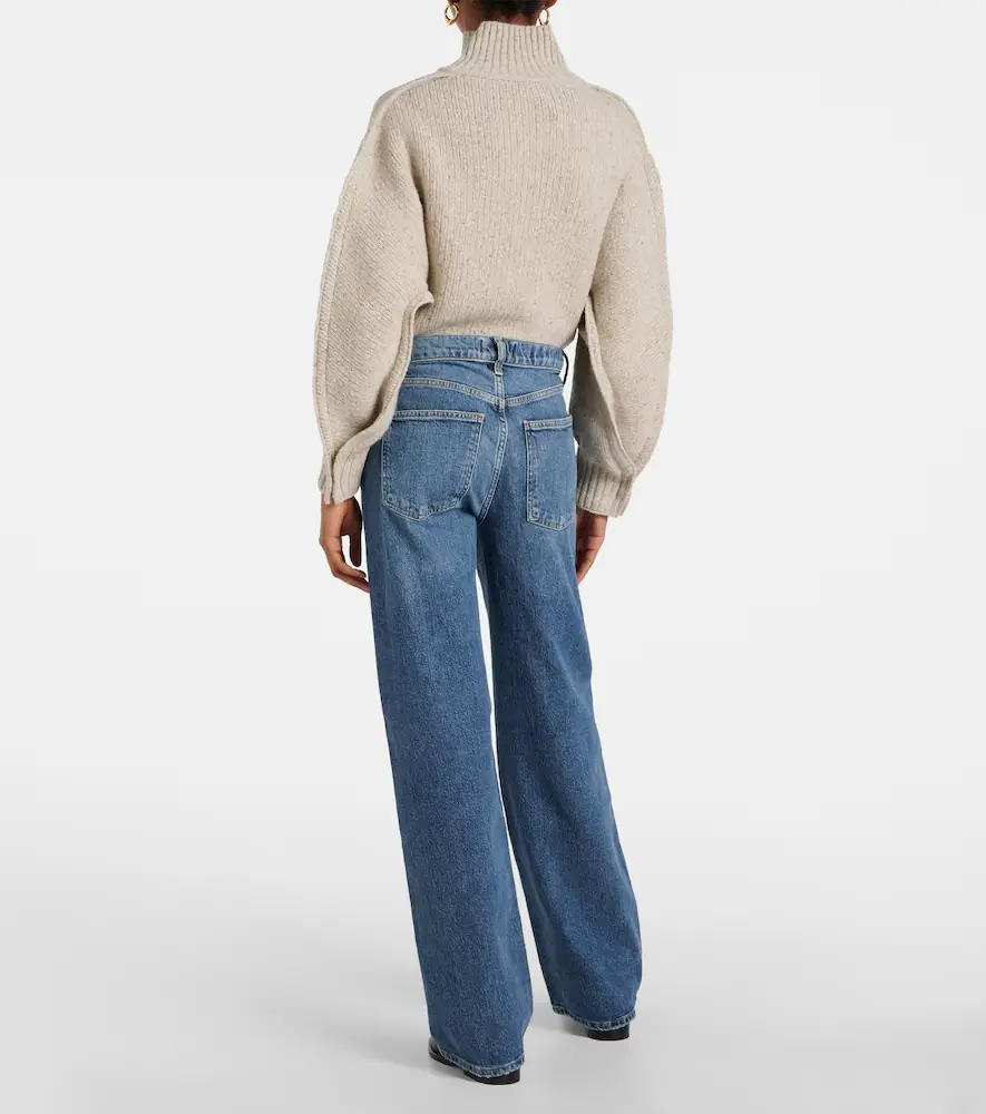AGOLDE Harper mid-rise wide-leg jeans | Thumbnail 3