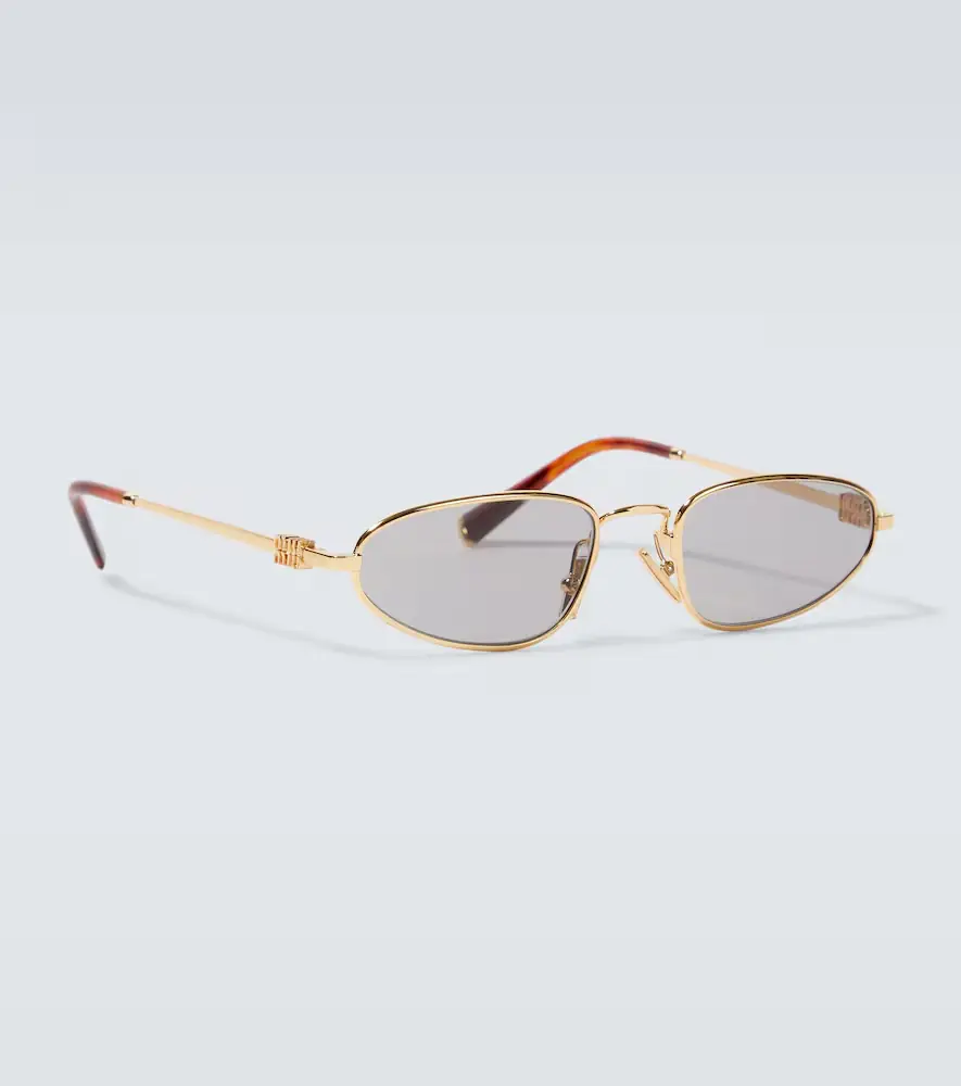 Miu Miu Logo oval sunglasses | Thumbnail 3