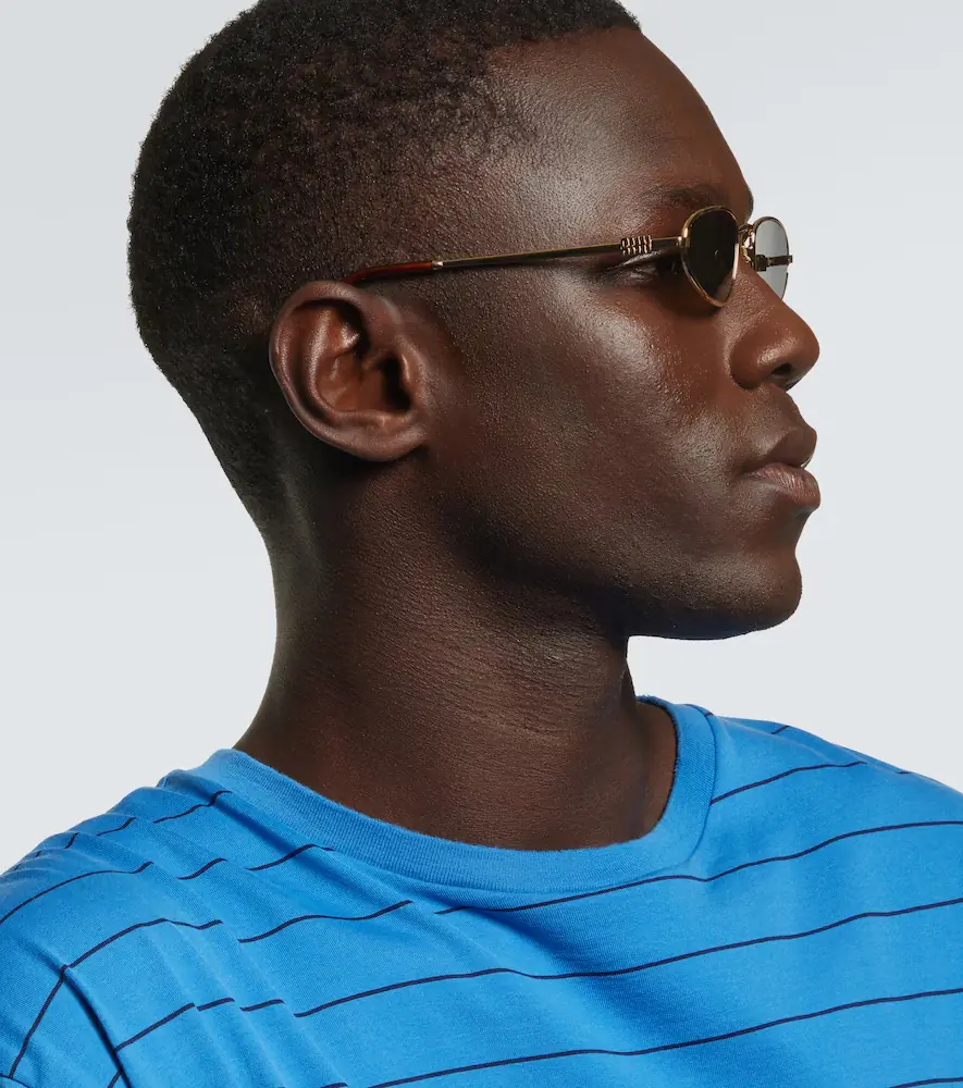 Miu Miu Logo oval sunglasses | Thumbnail 5