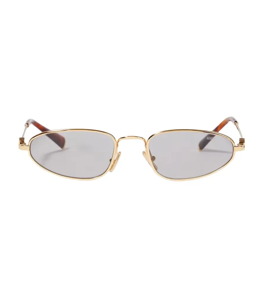 Miu Miu Logo oval sunglasses | Image 1 Miu Miu Logo oval sunglasses | Image 1