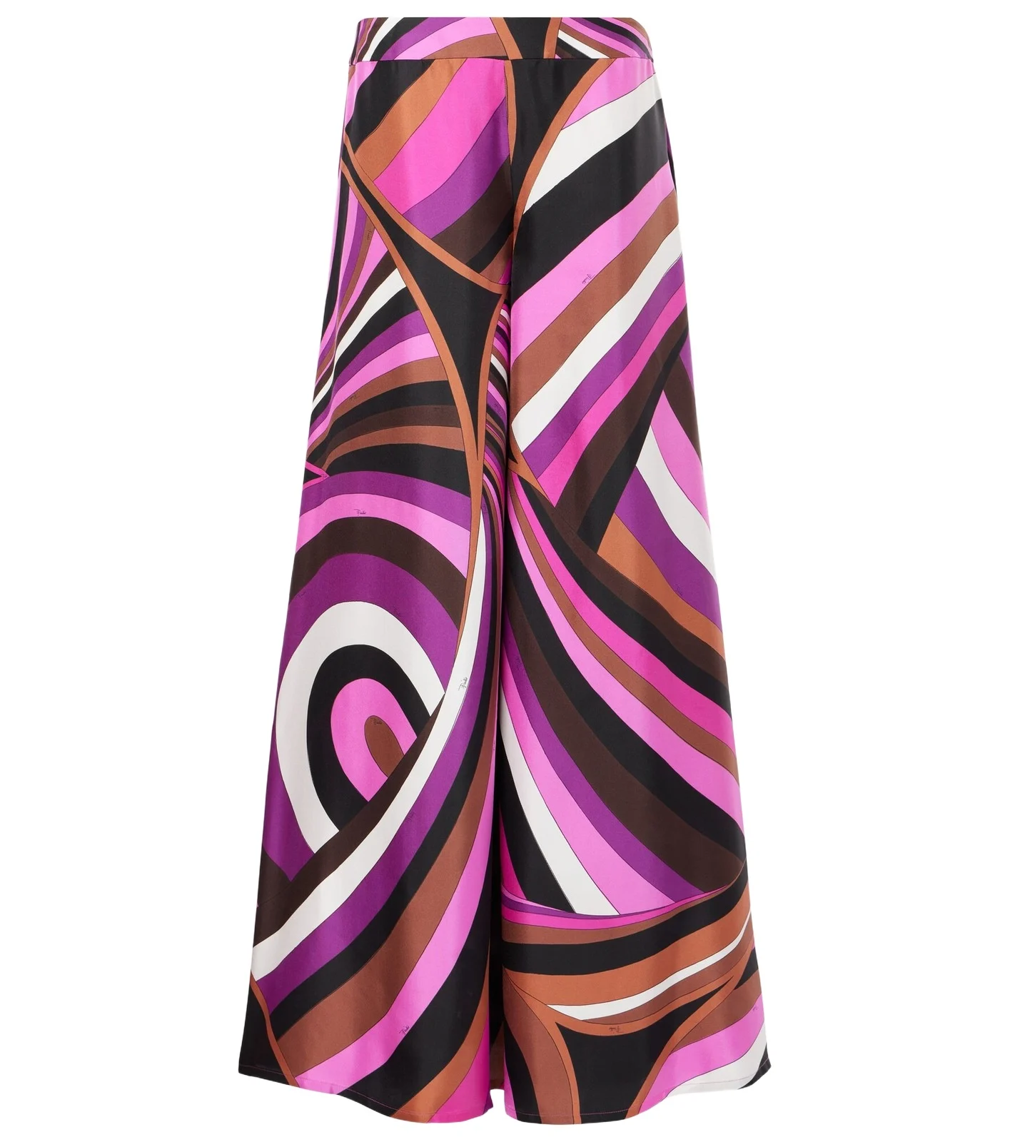 Iride printed silk twill palazzo pants Iride printed silk twill palazzo pants