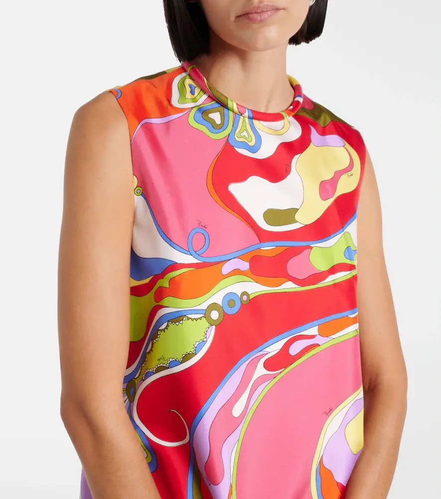 Pucci Orchidee silk twill minidress | Thumbnail 3 Pucci Orchidee silk twill minidress | Thumbnail 3