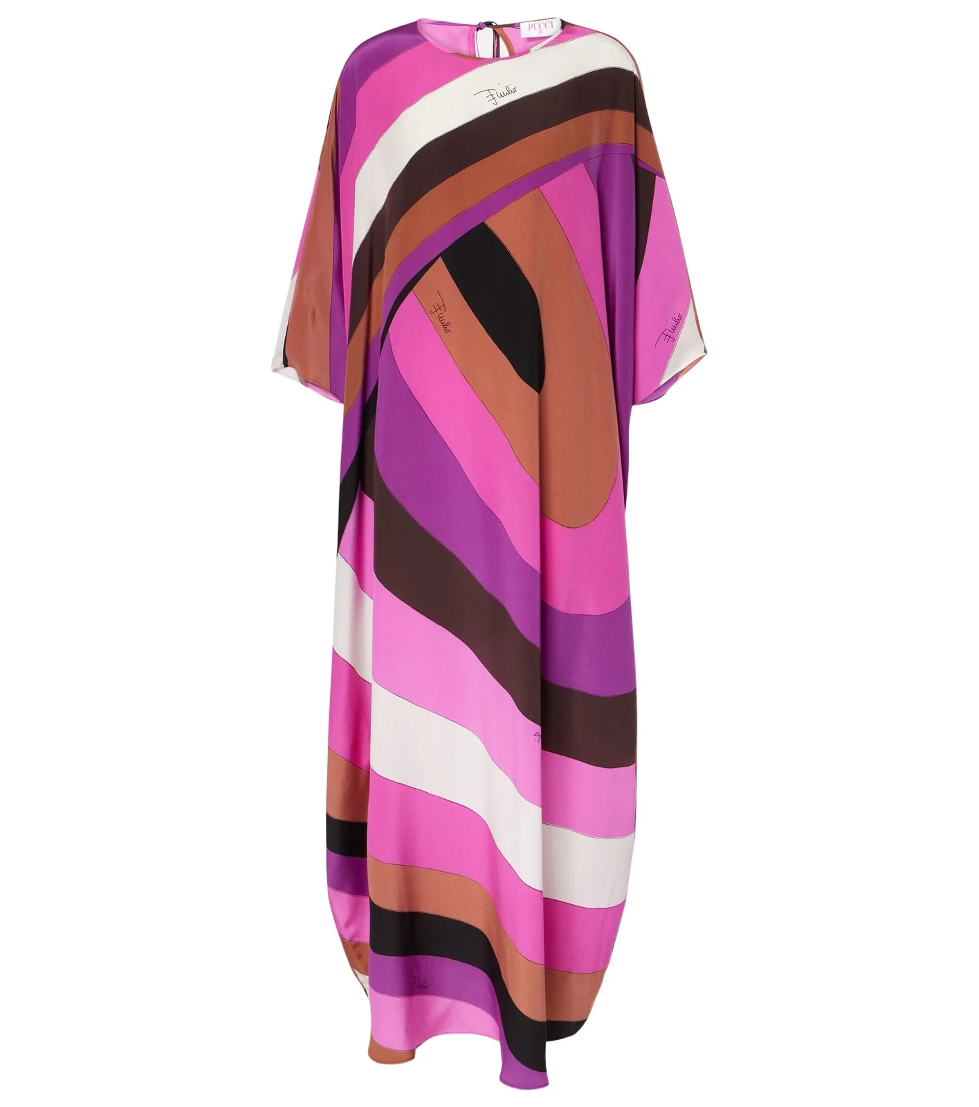 Iride silk crêpe de chine kaftan Iride silk crêpe de chine kaftan
