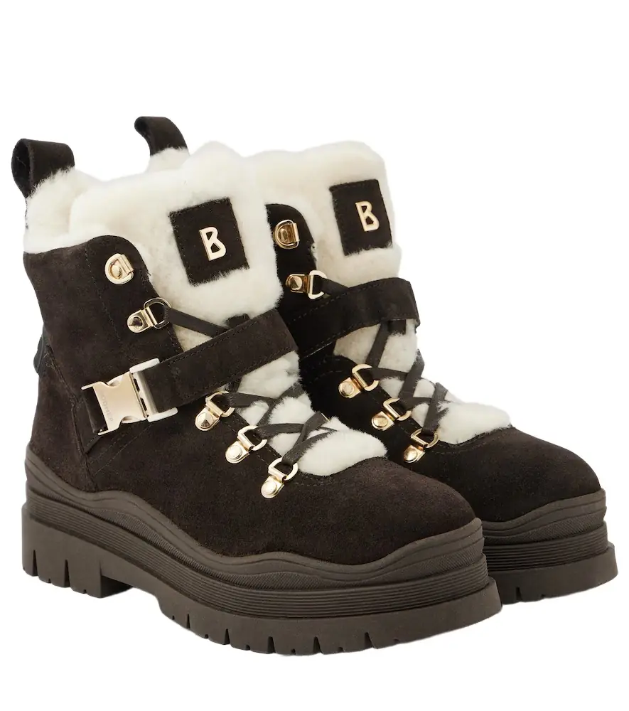 Bogner Arosa shearling-trimmed suede ankle boots | Image 1 Bogner Arosa shearling-trimmed suede ankle boots | Image 1