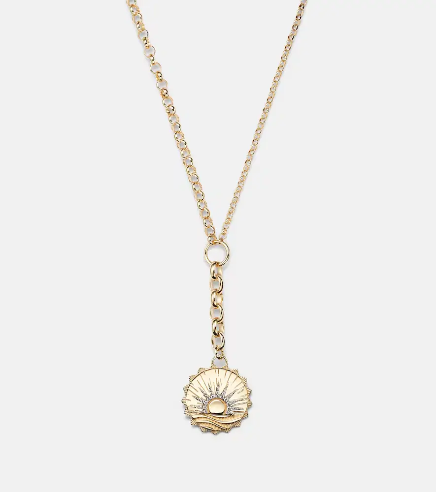 Foundrae Internal Compass New Beginnings 18kt gold pendant necklace with diamonds | Thumbnail 2 Foundrae Internal Compass New Beginnings 18kt gold pendant necklace with diamonds | Thumbnail 2