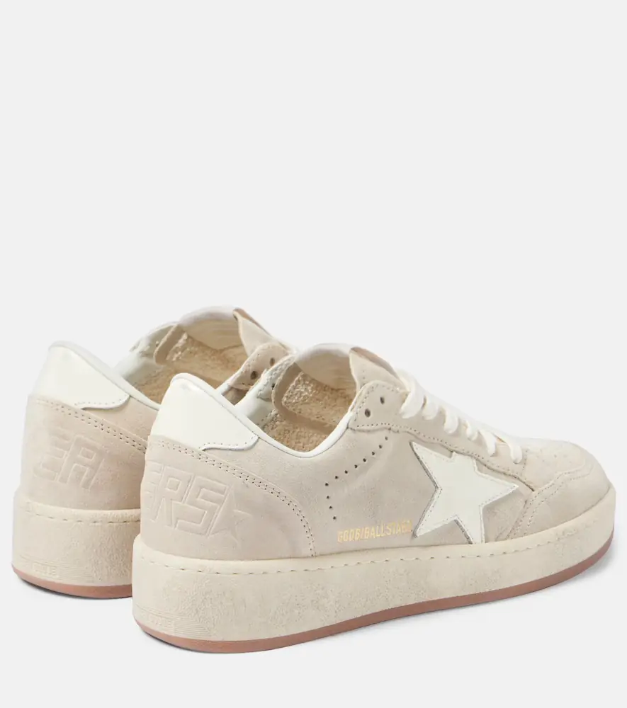 Golden Goose Ball Star 2 leather-trimmed suede sneakers | Thumbnail 3 Golden Goose Ball Star 2 leather-trimmed suede sneakers | Thumbnail 3