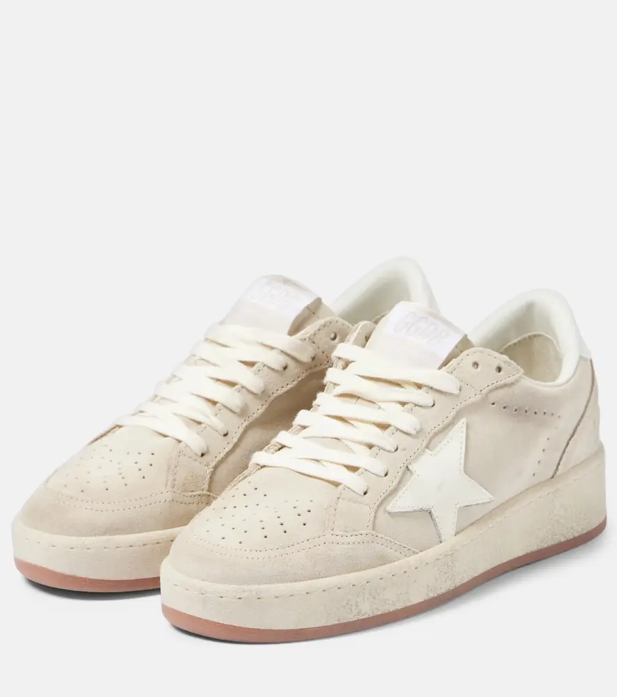 Golden Goose Ball Star 2 leather-trimmed suede sneakers | Thumbnail 4 Golden Goose Ball Star 2 leather-trimmed suede sneakers | Thumbnail 4