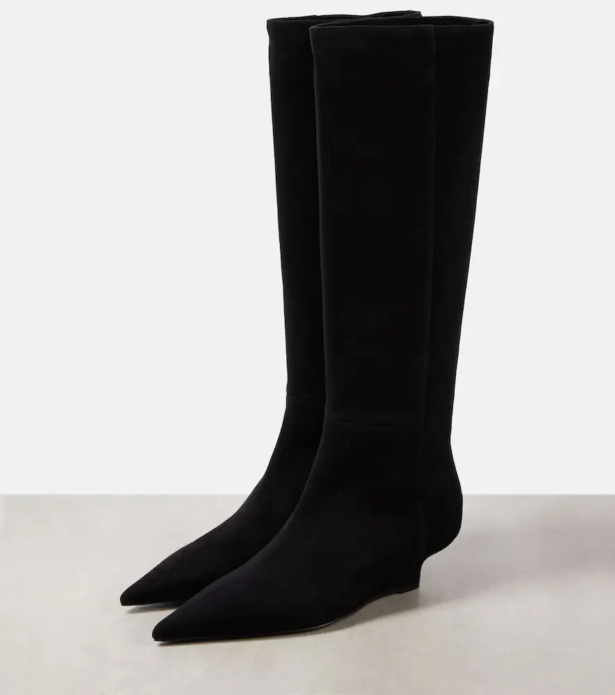 TOTEME Sharp 40 suede knee-high boots | Thumbnail 2 TOTEME Sharp 40 suede knee-high boots | Thumbnail 2