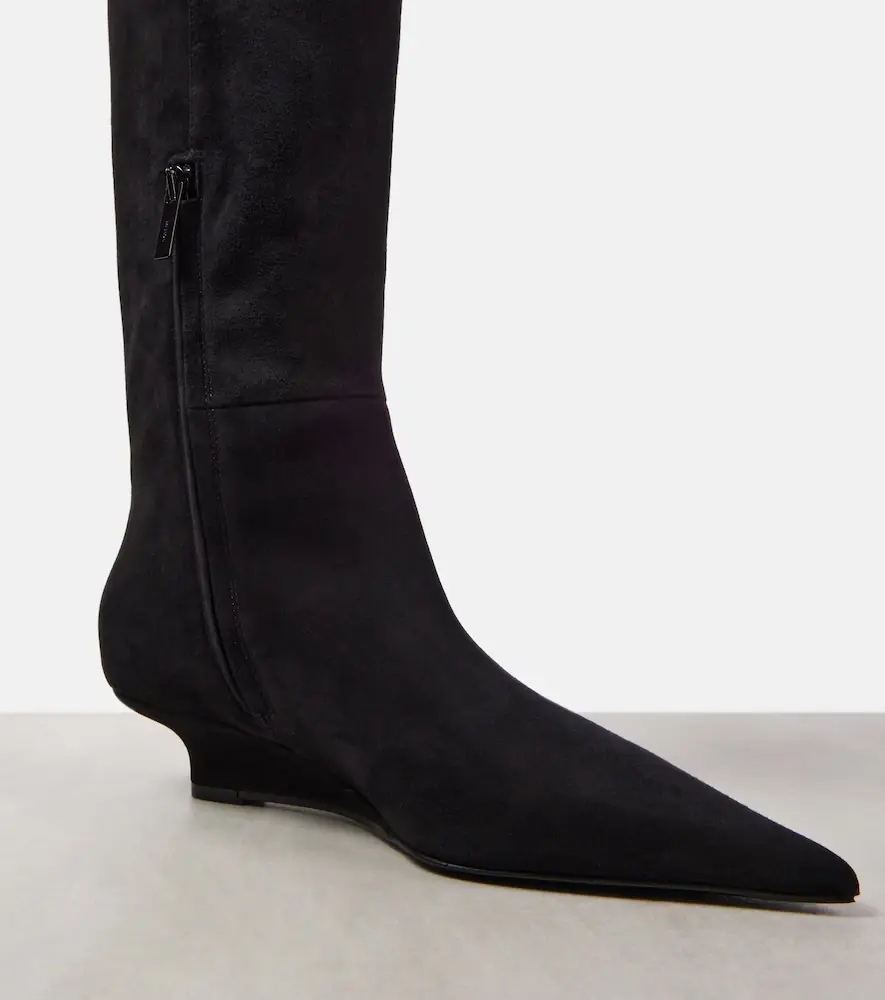 TOTEME Sharp 40 suede knee-high boots | Thumbnail 3 TOTEME Sharp 40 suede knee-high boots | Thumbnail 3