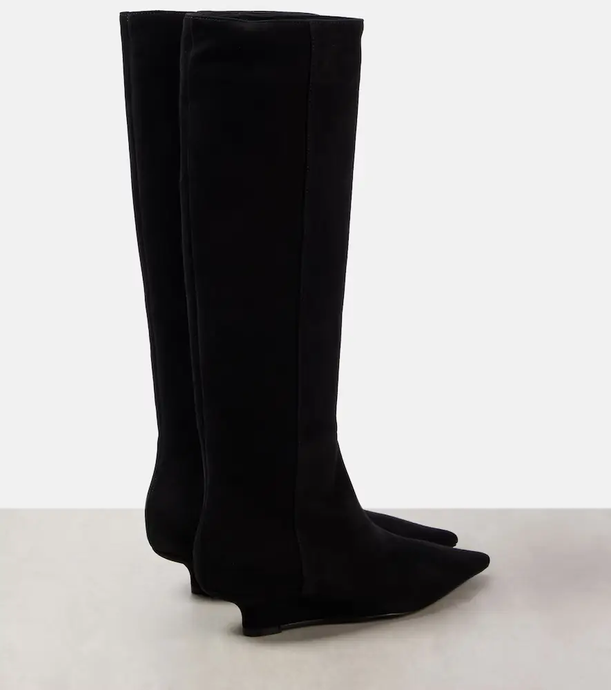 TOTEME Sharp 40 suede knee-high boots | Thumbnail 4 TOTEME Sharp 40 suede knee-high boots | Thumbnail 4