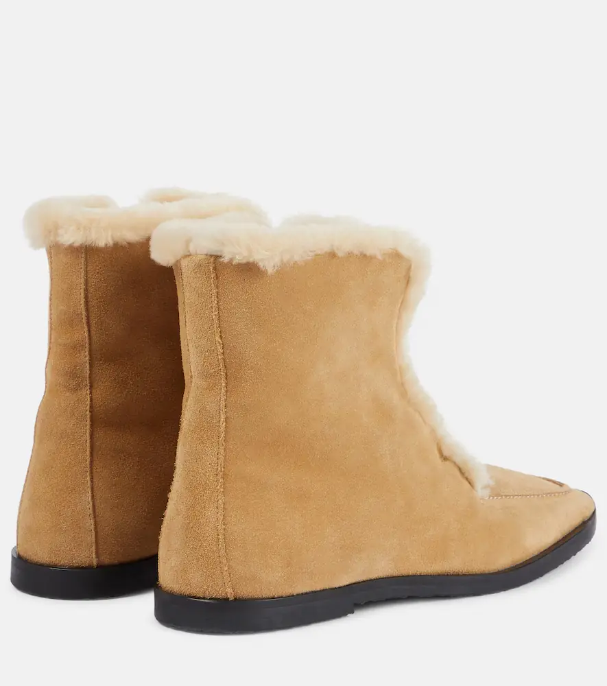 TOTEME Shearling-lined suede ankle boots | Thumbnail 3