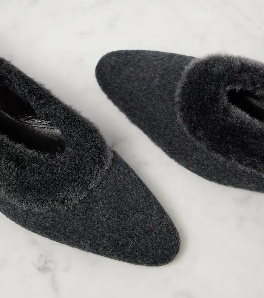 TOTEME Shearling-lined ballet flats | Thumbnail 2