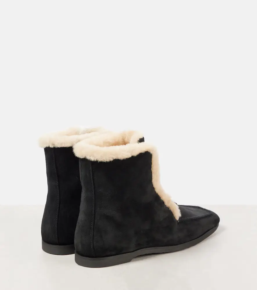TOTEME Shearling-lined leather ankle boots | Thumbnail 4