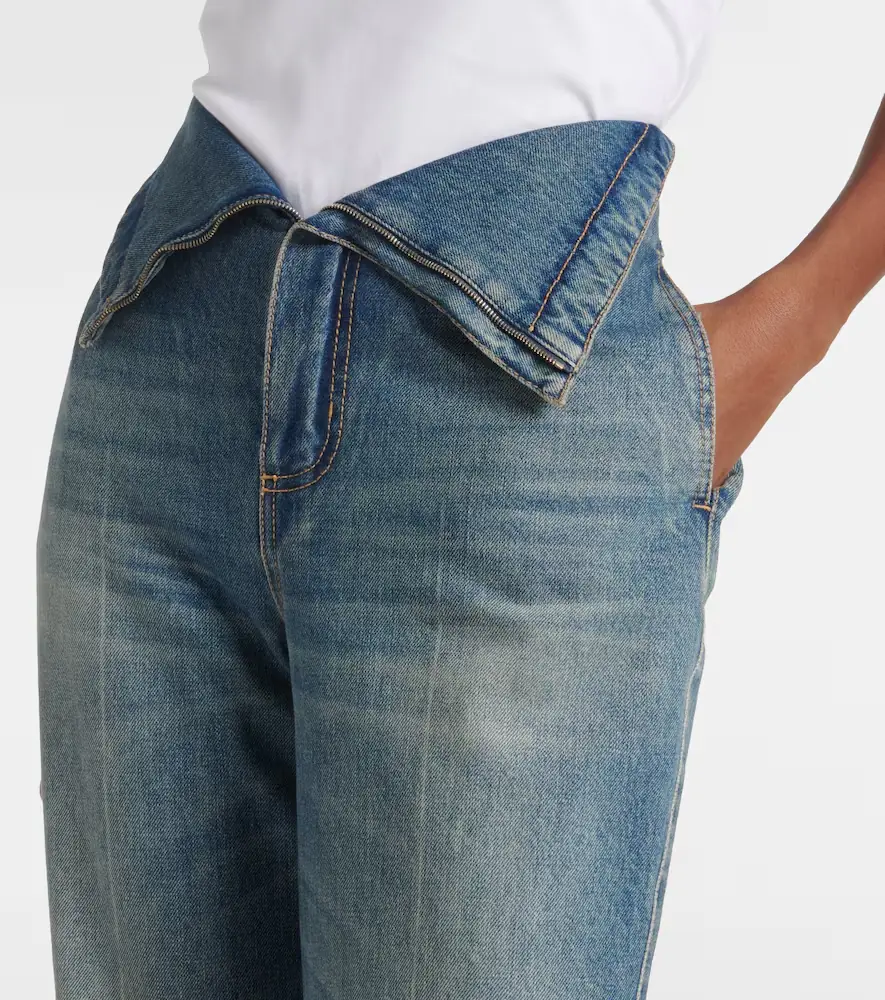 Alexander McQueen Faded high-rise bootcut jeans | Thumbnail 4 Alexander McQueen Faded high-rise bootcut jeans | Thumbnail 4