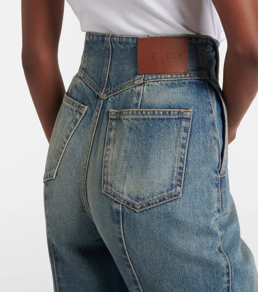 Alexander McQueen Faded high-rise bootcut jeans | Thumbnail 6 Alexander McQueen Faded high-rise bootcut jeans | Thumbnail 6