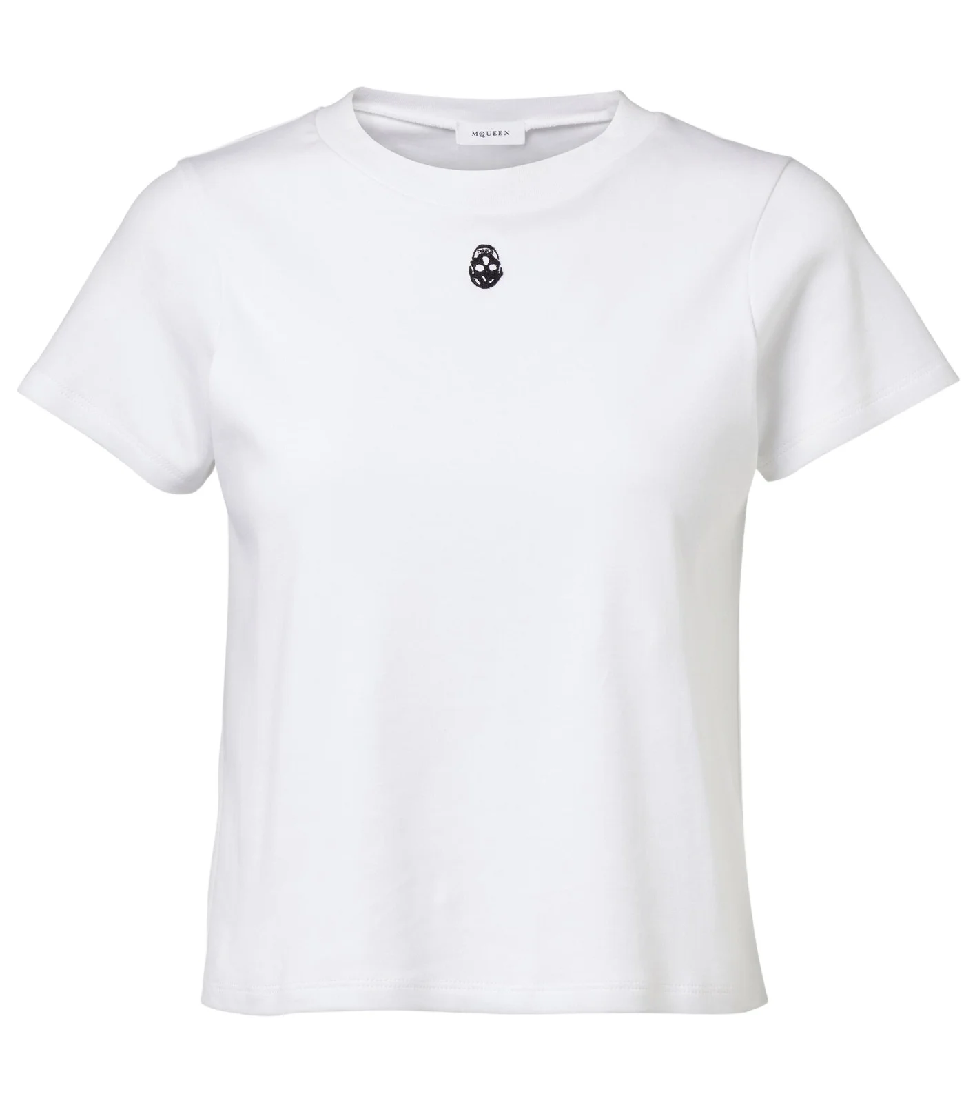 Skull cropped cotton jersey T-shirt Skull cropped cotton jersey T-shirt