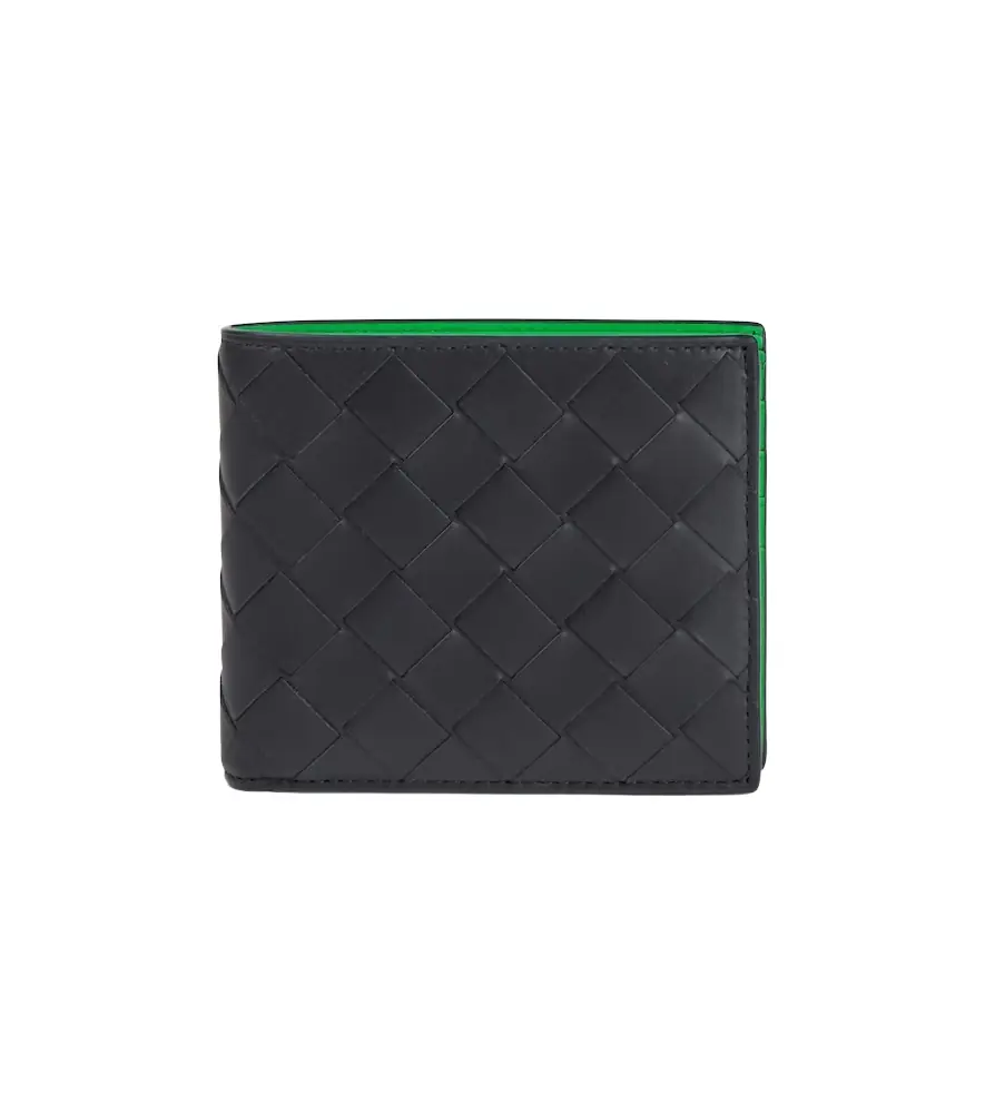Intrecciato leather bifold wallet Intrecciato leather bifold wallet