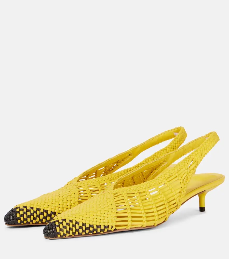 Jacquemus Cubisto Banane 35 leather slingback pumps | Thumbnail 3 Jacquemus Cubisto Banane 35 leather slingback pumps | Thumbnail 3