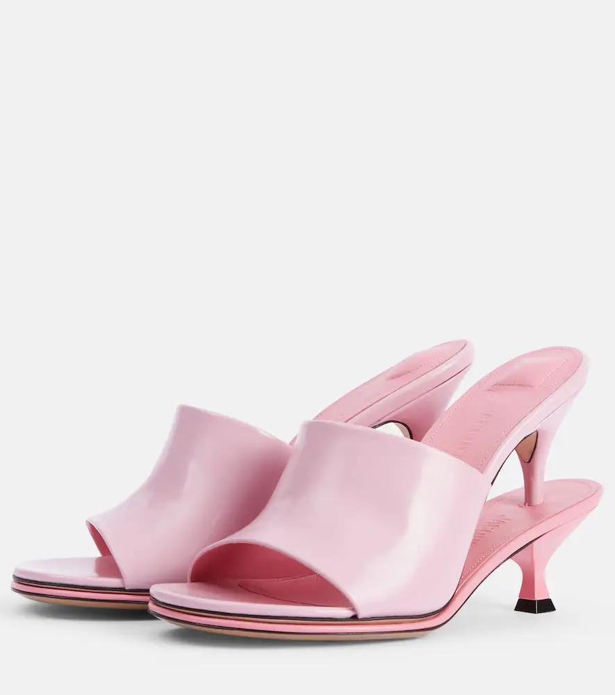 Jacquemus Doubles leather mules | Thumbnail 4 Jacquemus Doubles leather mules | Thumbnail 4