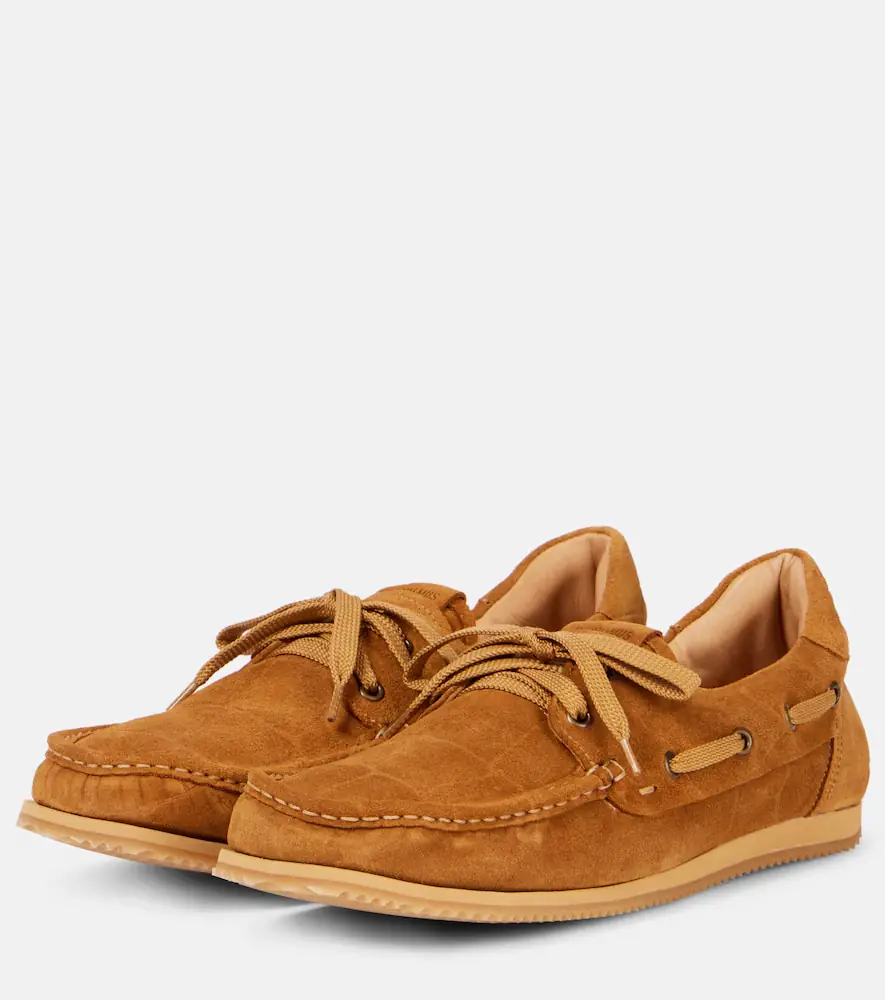Jacquemus Batto croc-effect suede boat shoes | Thumbnail 2