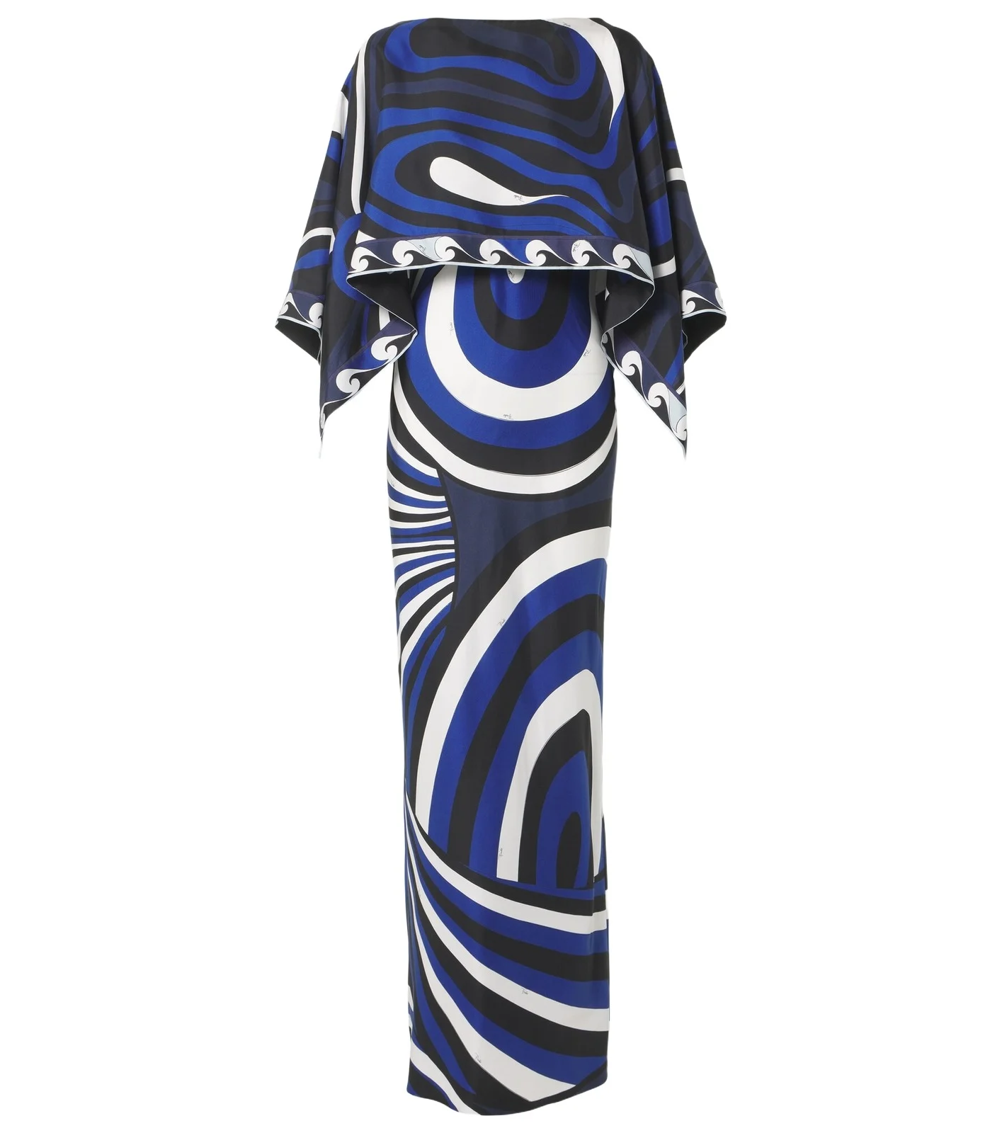 PUCCI Iride silk slip dress and cape set