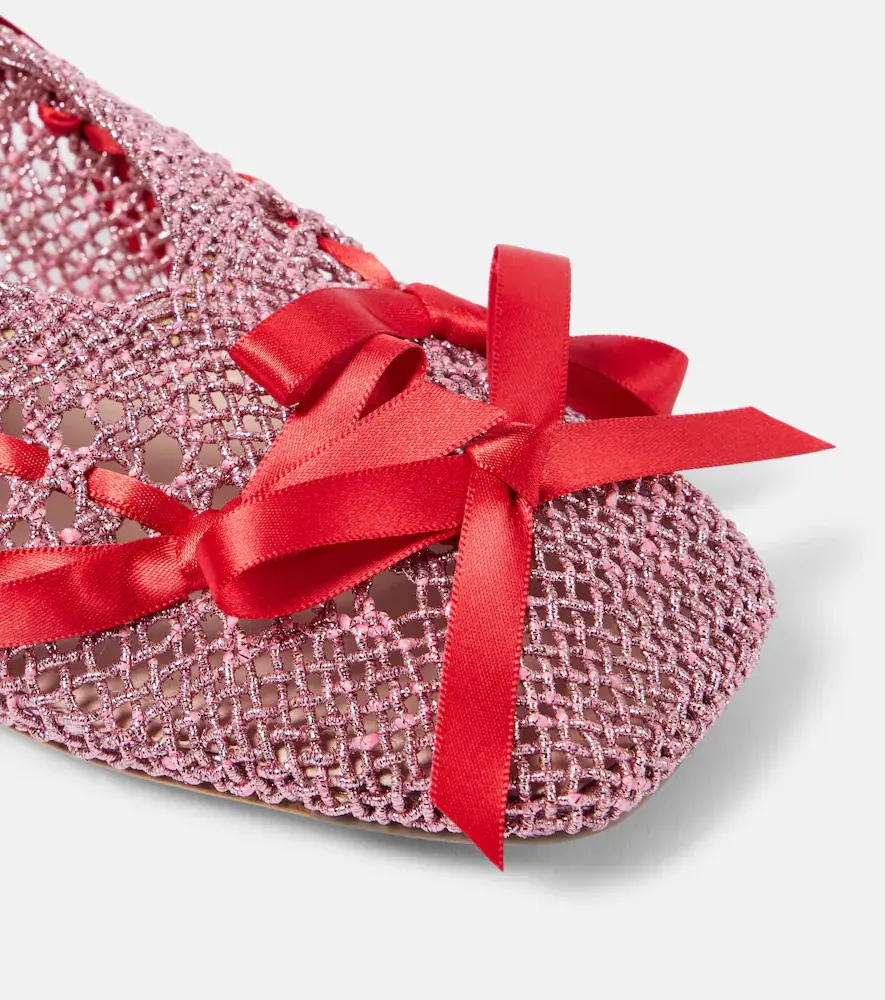 Simone Rocha Bow-detail crochet ballet flats | Thumbnail 4 Simone Rocha Bow-detail crochet ballet flats | Thumbnail 4