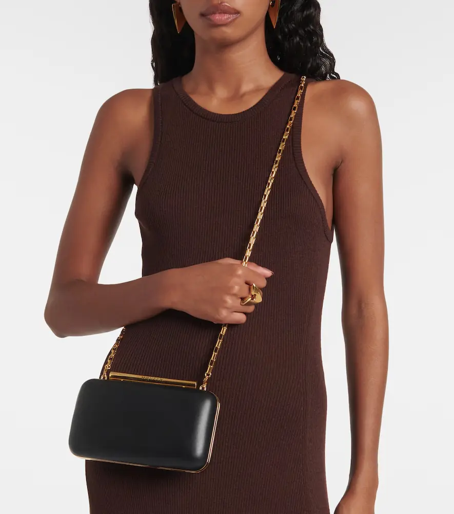 Alexander McQueen T-Bar leather box clutch | Thumbnail 5 Alexander McQueen T-Bar leather box clutch | Thumbnail 5