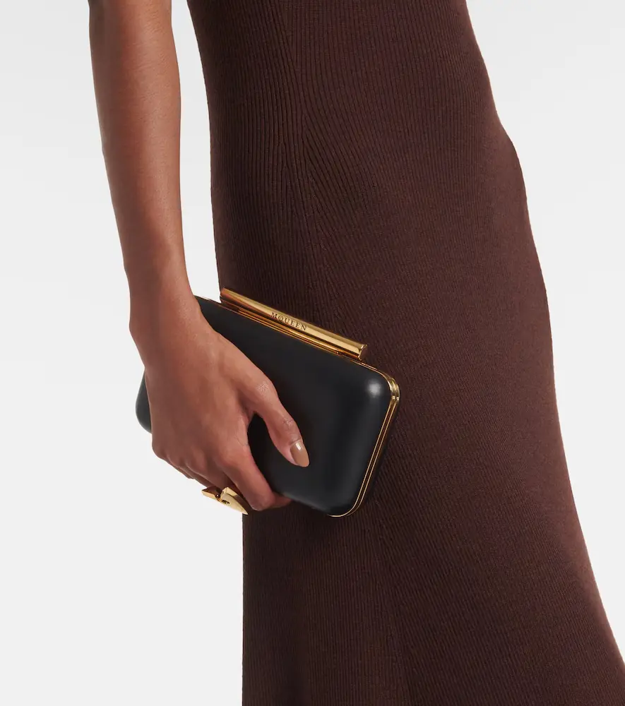 Alexander McQueen T-Bar leather box clutch | Thumbnail 6 Alexander McQueen T-Bar leather box clutch | Thumbnail 6