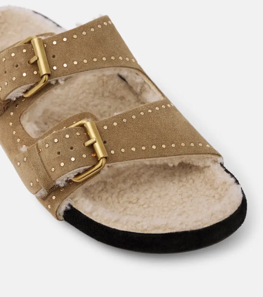 Isabel Marant Lennyo suede slides | Thumbnail 2 Isabel Marant Lennyo suede slides | Thumbnail 2