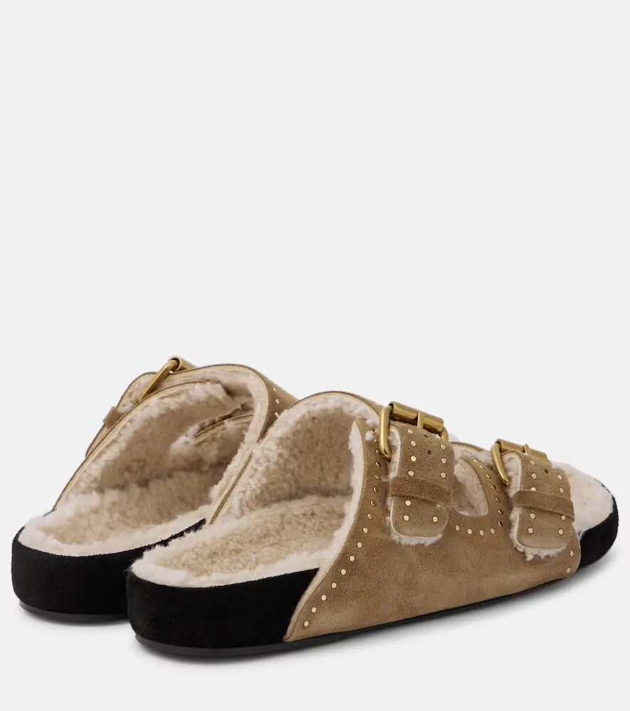 Isabel Marant Lennyo suede slides | Thumbnail 3 Isabel Marant Lennyo suede slides | Thumbnail 3