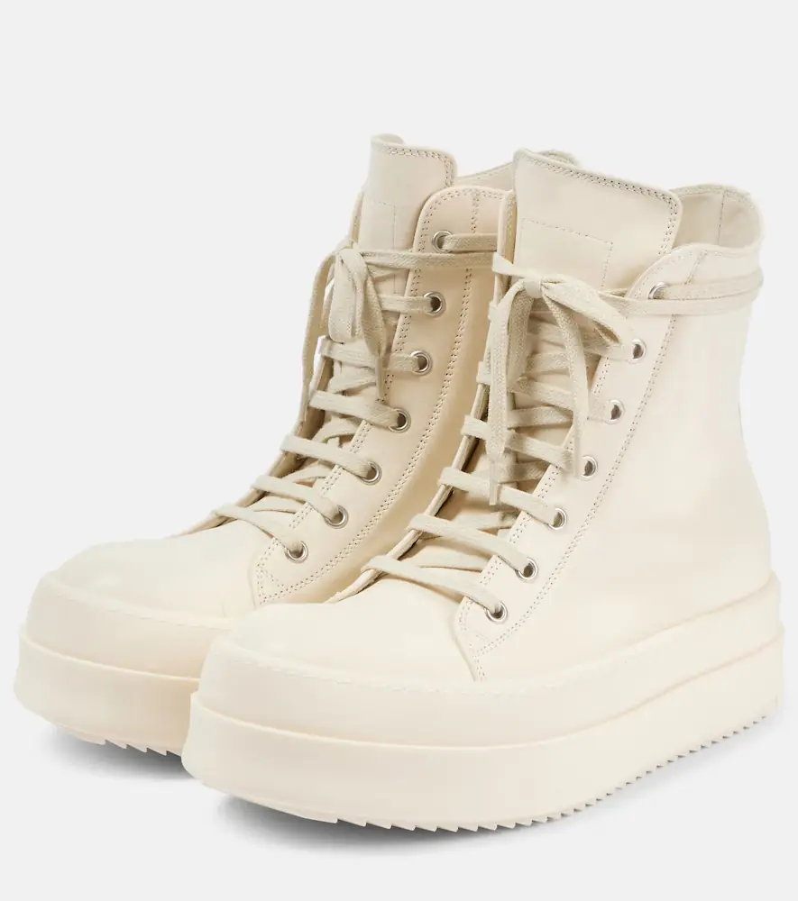 Rick Owens Mega Bumper leather sneakers | Thumbnail 4