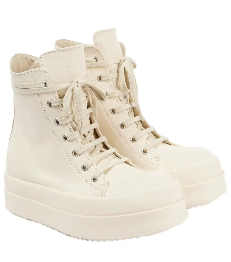 Rick Owens Mega Bumper leather sneakers