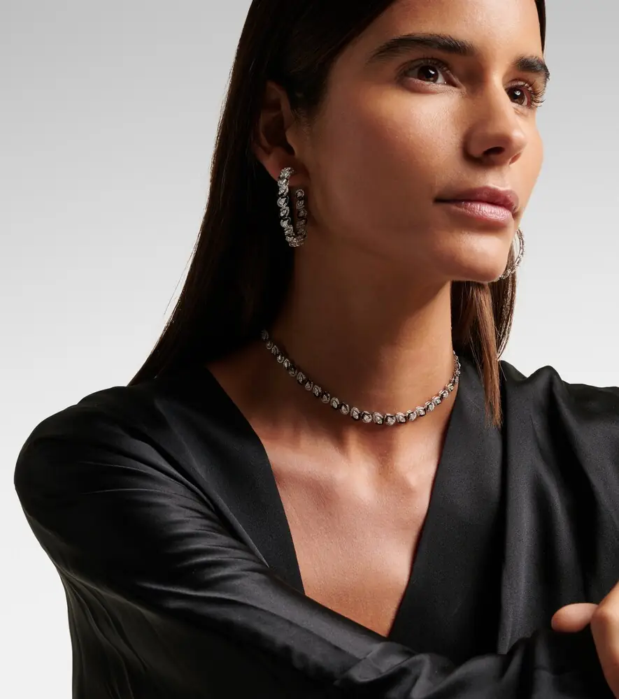 Kamyen Autumn 18kt white gold and enamel choker with diamonds | Thumbnail 3 Kamyen Autumn 18kt white gold and enamel choker with diamonds | Thumbnail 3