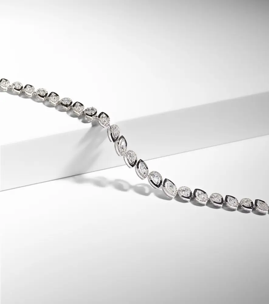 Kamyen Autumn 18kt white gold and enamel choker with diamonds | Thumbnail 5 Kamyen Autumn 18kt white gold and enamel choker with diamonds | Thumbnail 5