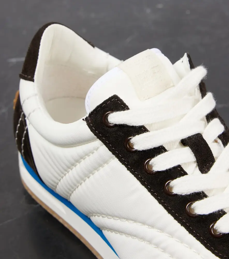 TOTEME Suede-trimmed sneakers | Thumbnail 3 TOTEME Suede-trimmed sneakers | Thumbnail 3