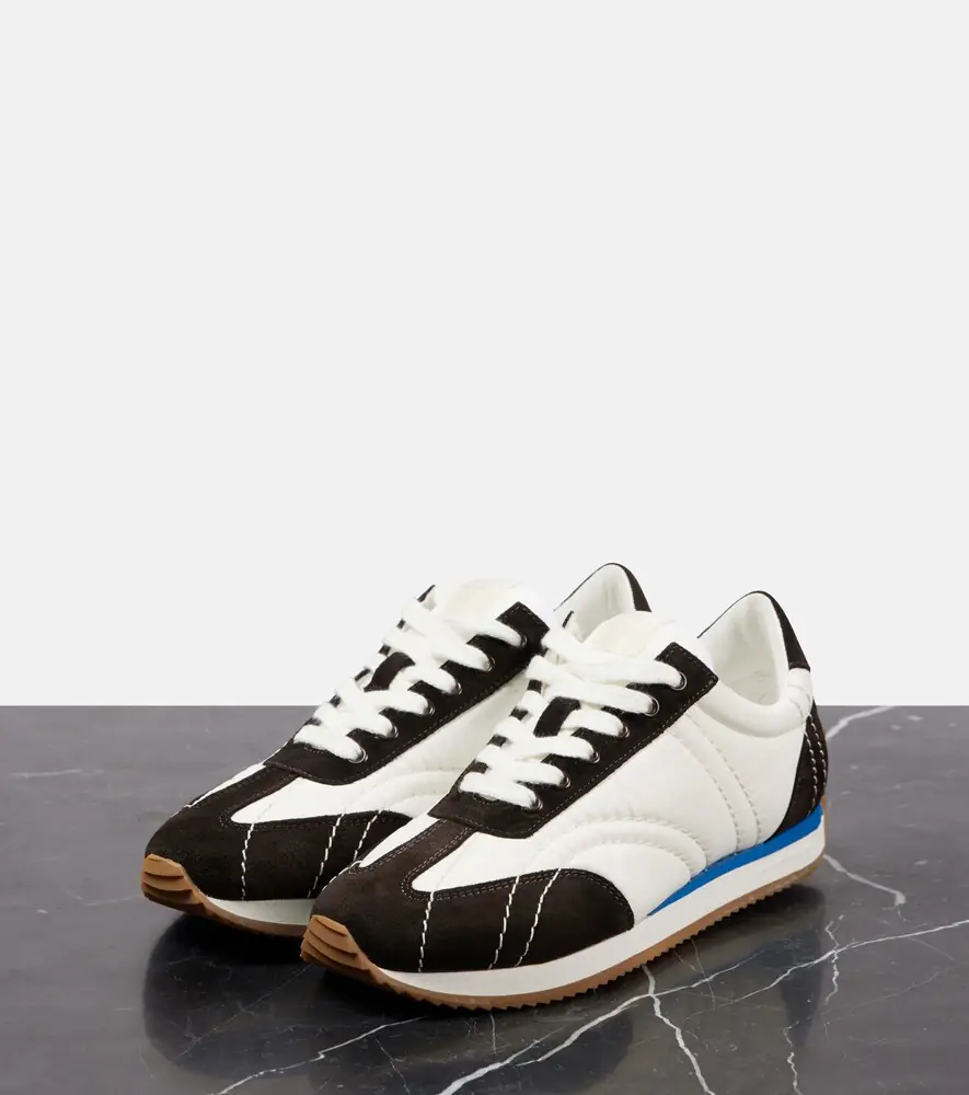 TOTEME Suede-trimmed sneakers | Thumbnail 4 TOTEME Suede-trimmed sneakers | Thumbnail 4