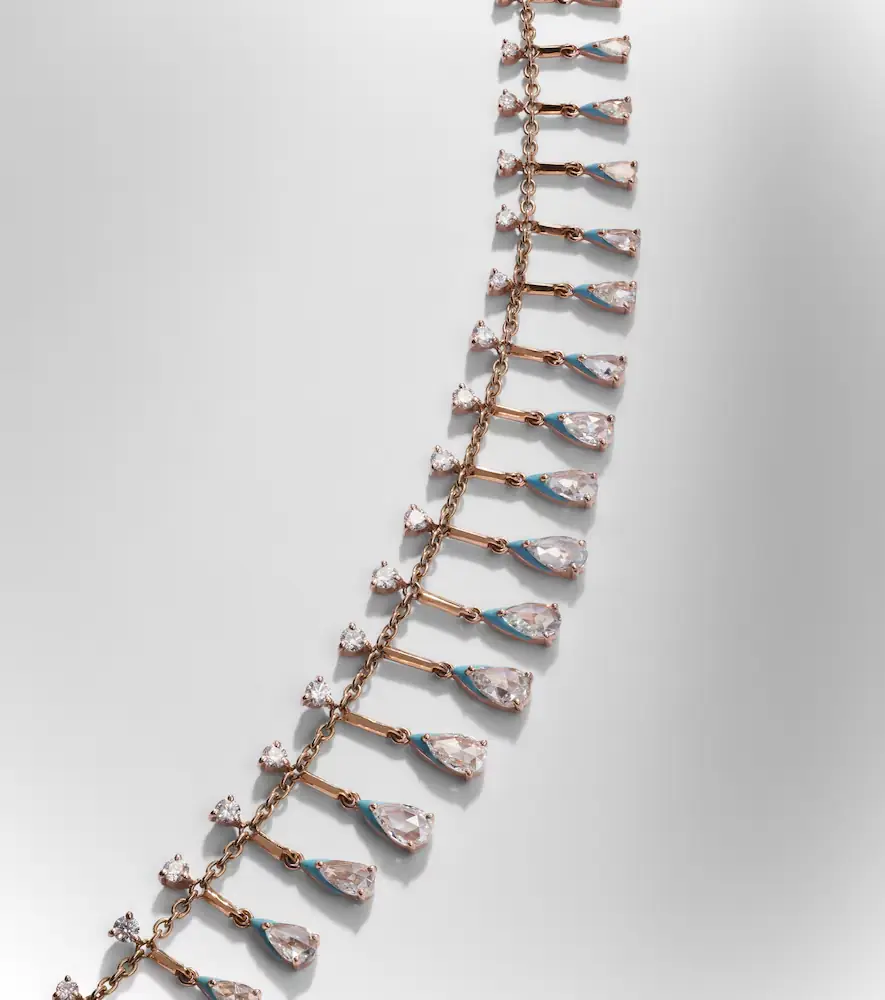 Kamyen Golden Drop 18kt rose gold necklace with diamonds | Thumbnail 4 Kamyen Golden Drop 18kt rose gold necklace with diamonds | Thumbnail 4