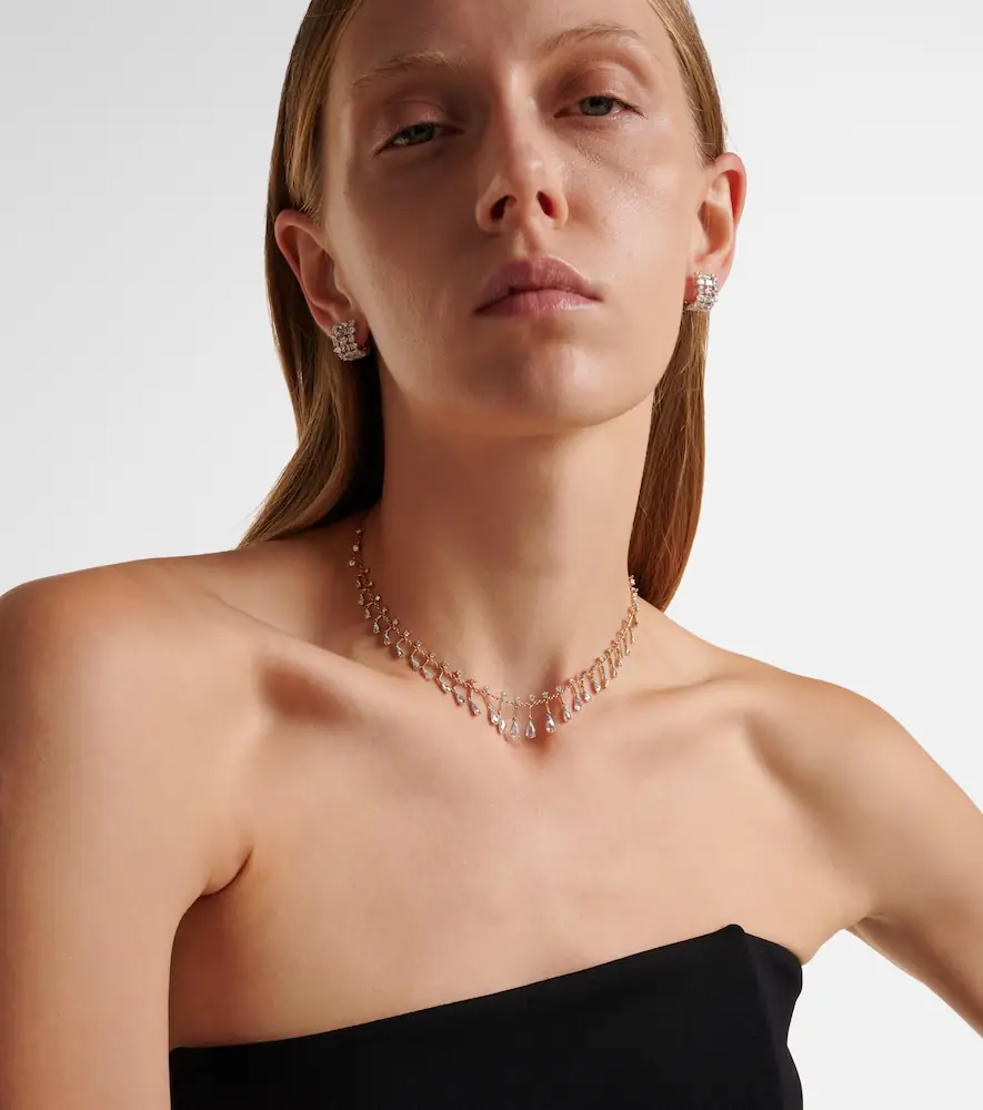Kamyen Golden Drop 18kt rose gold necklace with diamonds | Thumbnail 6 Kamyen Golden Drop 18kt rose gold necklace with diamonds | Thumbnail 6