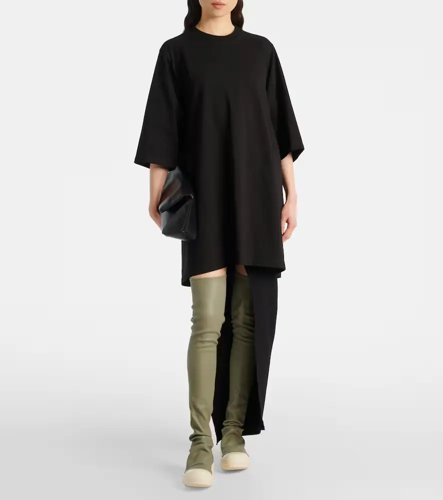 Rick Owens Stockings over-the-knee leather sneakers | Thumbnail 5