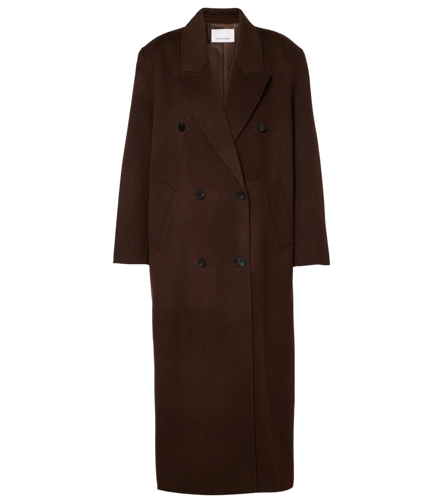 Gaia double-breasted wool-blend coat