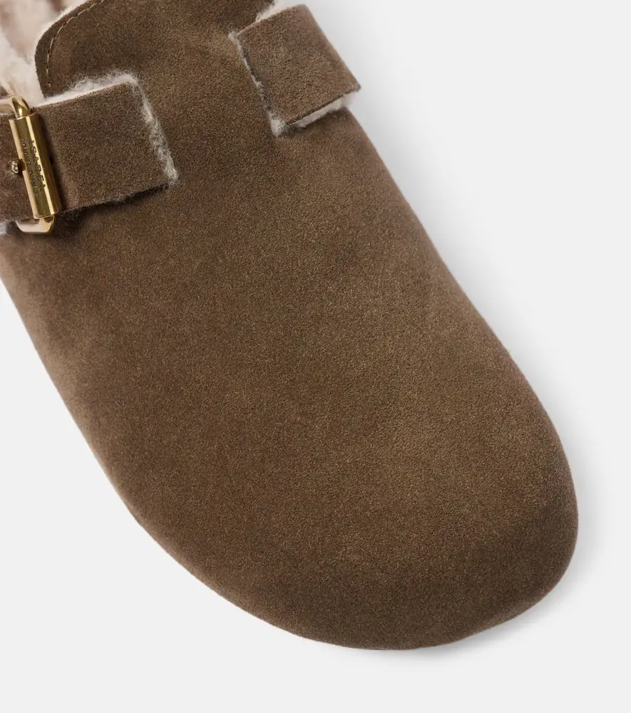Isabel Marant Mirvin shearling-lined suede clogs | Thumbnail 3