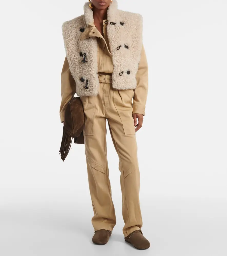 Isabel Marant Mirvin shearling-lined suede clogs | Thumbnail 5