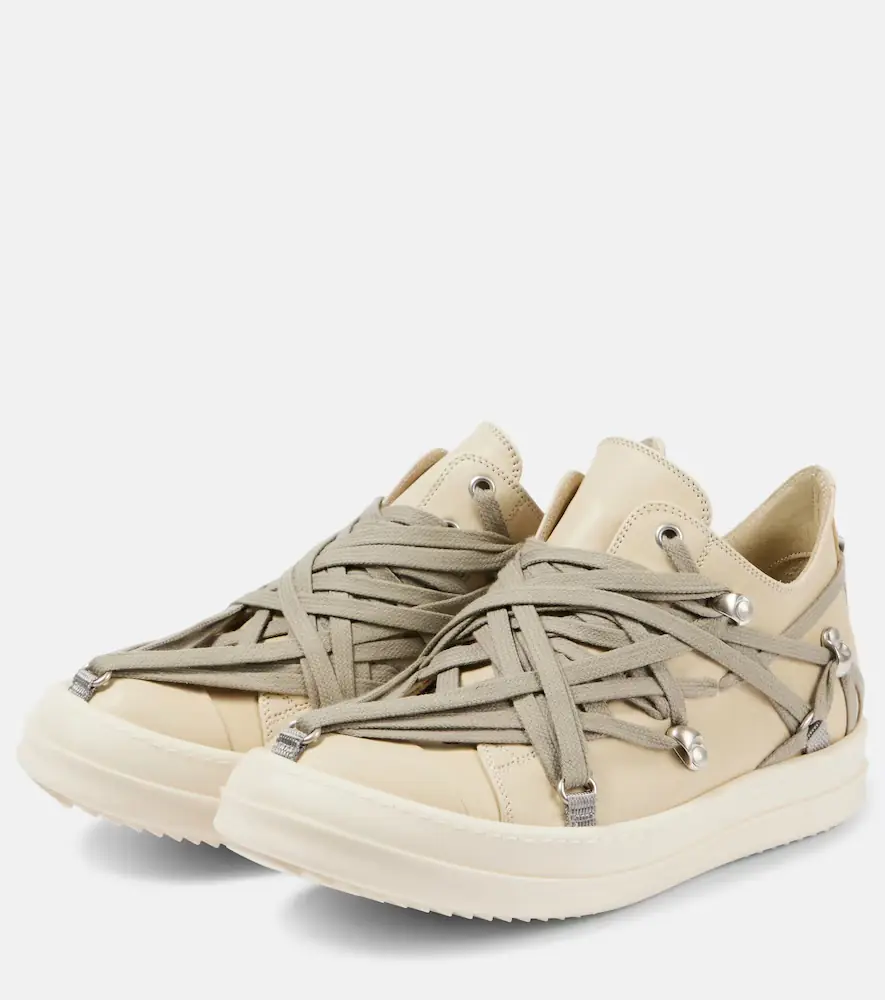 Rick Owens Hollywood Megalace suede sneakers | Thumbnail 3