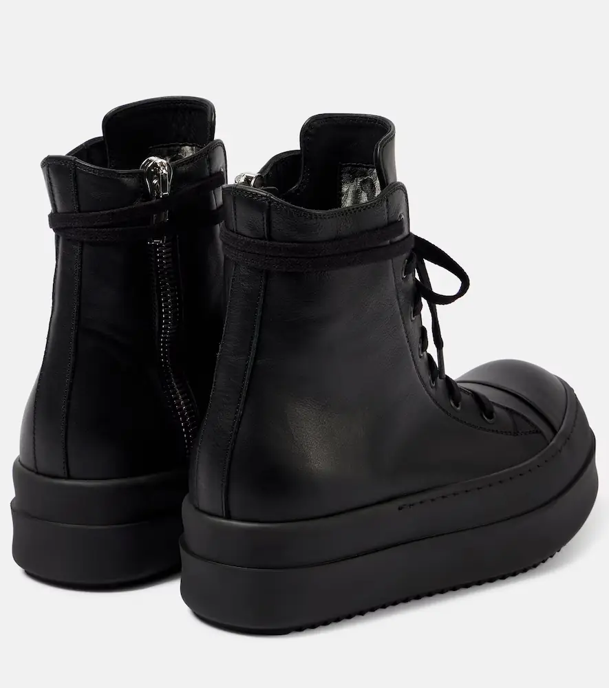 Rick Owens Mega Bumper leather sneakers | Thumbnail 4