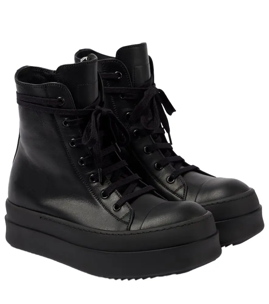 Rick Owens Mega Bumper leather sneakers