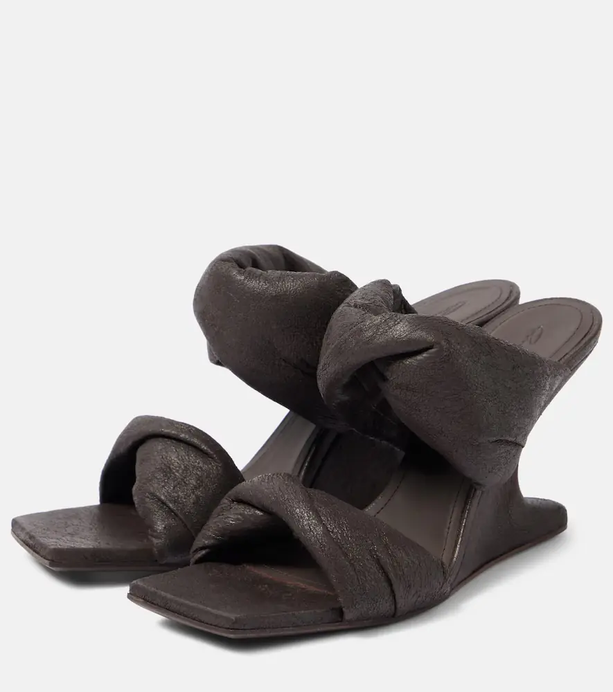 Rick Owens Twisted Cantilever 80 leather mules | Thumbnail 4
