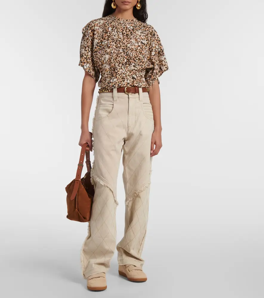 Isabel Marant Beth shearling-trimmed leather sneakers | Thumbnail 5